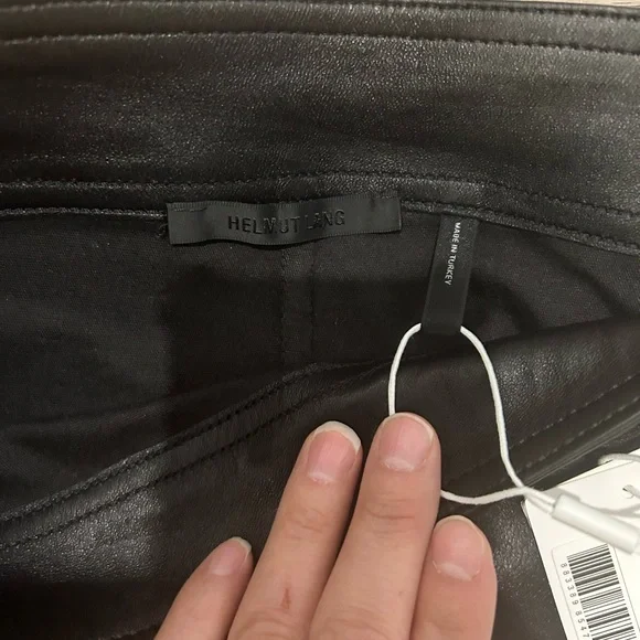 Helmut Lang Black Leather Pant
